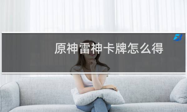 原神雷神卡牌怎么得