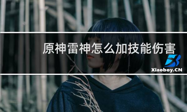 原神雷神怎么加技能伤害