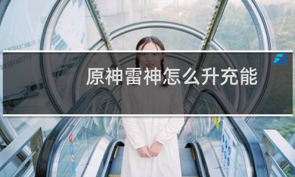 原神雷神怎么升充能