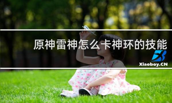 原神雷神怎么卡神环的技能