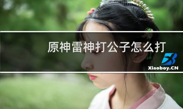 原神雷神打公子怎么打