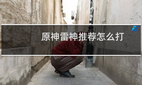 原神雷神推荐怎么打