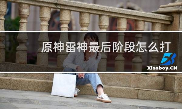 原神雷神最后阶段怎么打