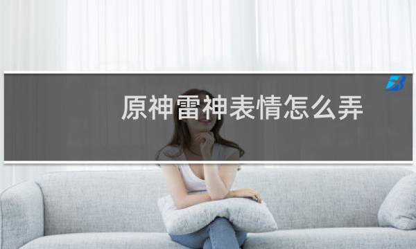 原神雷神表情怎么弄