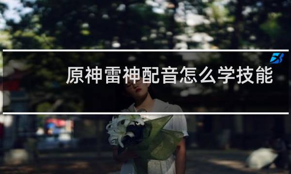 原神雷神配音怎么学技能