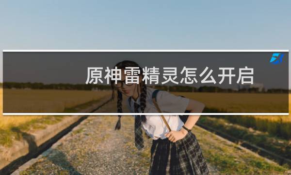 原神雷精灵怎么开启