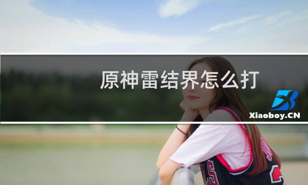 原神雷结界怎么打
