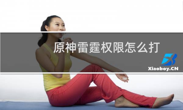 原神雷霆权限怎么打