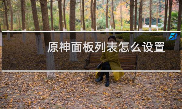 原神面板列表怎么设置