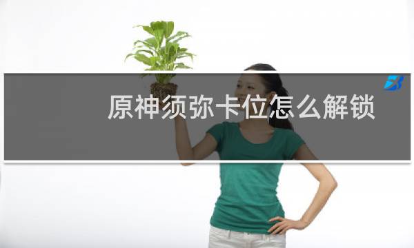 原神须弥卡位怎么解锁