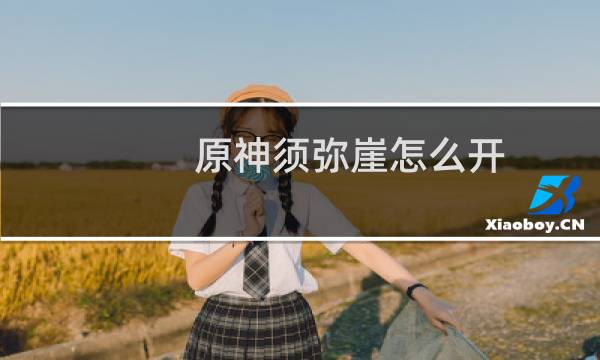 原神须弥崖怎么开