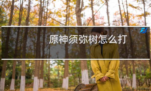 原神须弥树怎么打