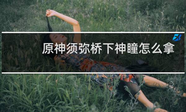 原神须弥桥下神瞳怎么拿