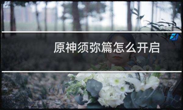 原神须弥篇怎么开启