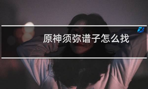 原神须弥谱子怎么找
