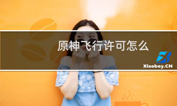 原神飞行许可怎么