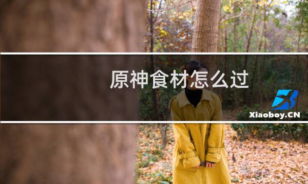 原神食材怎么过