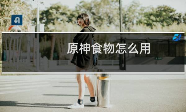 原神食物怎么用