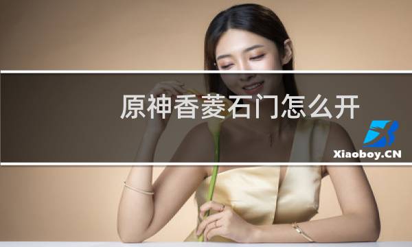 原神香菱石门怎么开