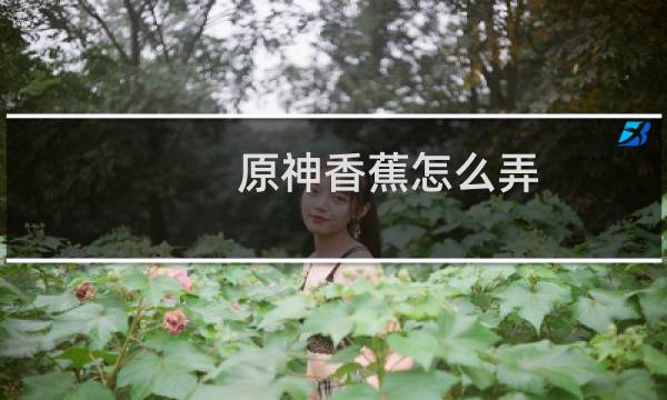 原神香蕉怎么弄