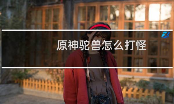 原神驼兽怎么打怪