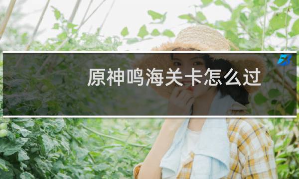 原神鸣海关卡怎么过