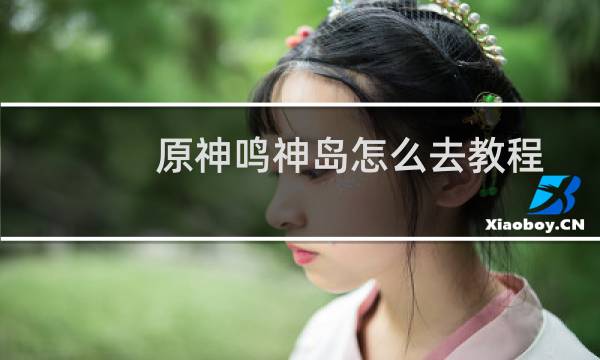 原神鸣神岛怎么去教程