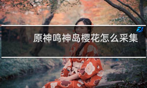 原神鸣神岛樱花怎么采集