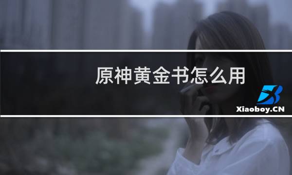 原神黄金书怎么用