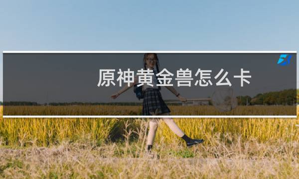 原神黄金兽怎么卡