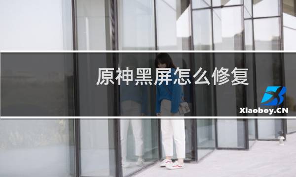 原神黑屏怎么修复