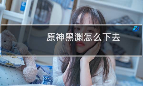 原神黑渊怎么下去