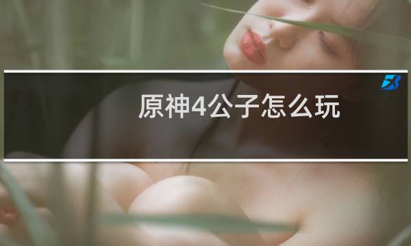 原神4公子怎么玩