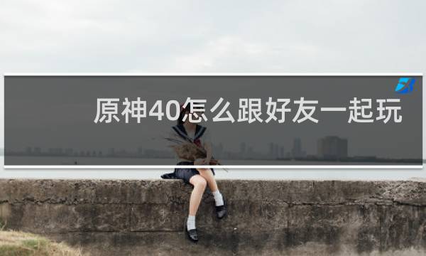 原神40怎么跟好友一起玩