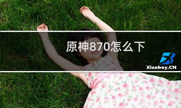 原神870怎么下
