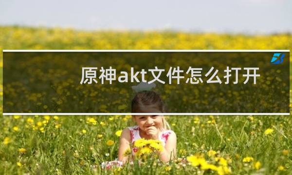 原神akt文件怎么打开