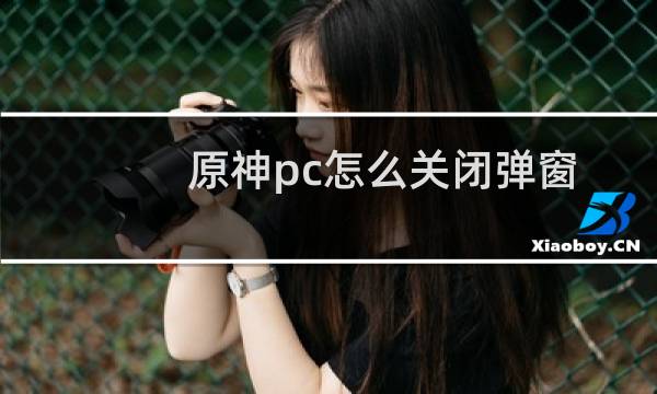 原神pc怎么关闭弹窗
