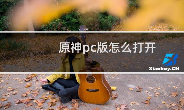 原神pc版怎么打开