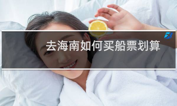 去海南如何买船票划算