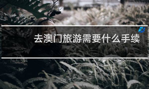去澳門旅游需要什么手續(xù)