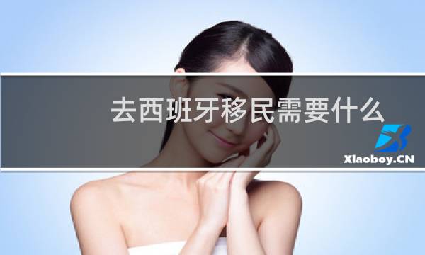 去西班牙移民需要什么