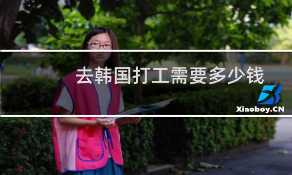 去韩国打工需要多少钱