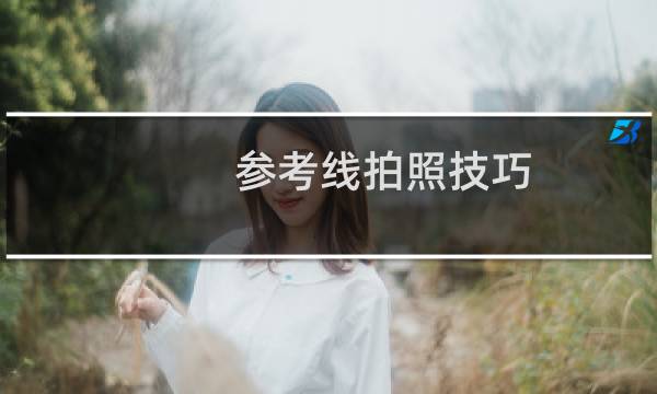 参考线拍照技巧