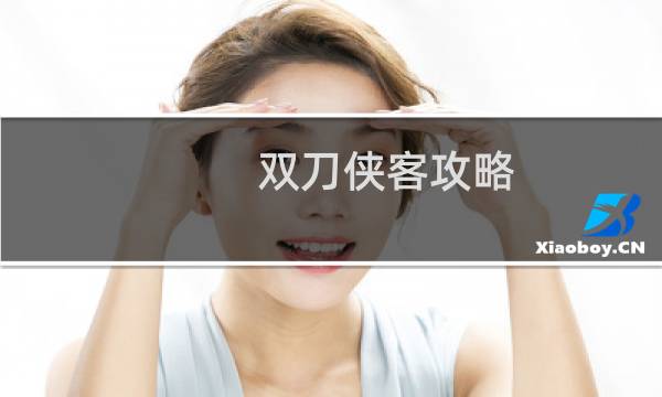 双刀侠客攻略