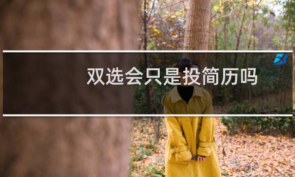 双选会只是投简历吗