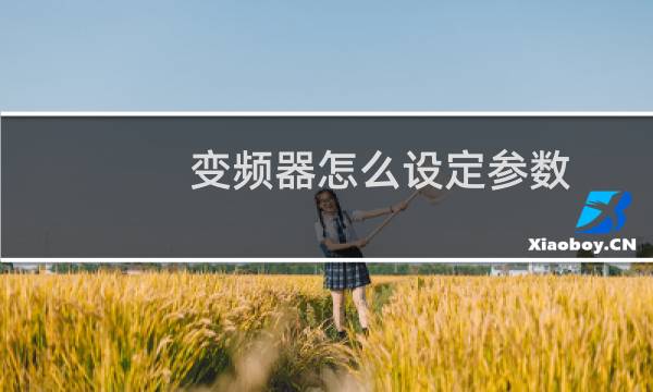 变频器怎么设定参数