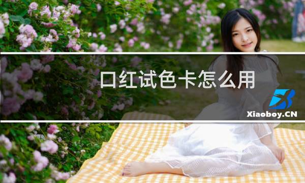 口红试色卡怎么用