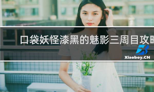口袋妖怪漆黑的魅影三周目攻略