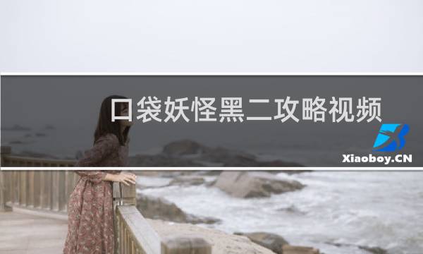 口袋妖怪黑二攻略视频