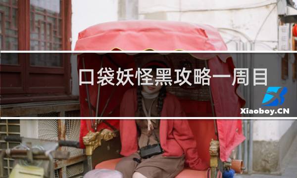 口袋妖怪黑攻略一周目